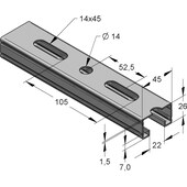 Montageschiene SX 45 / 26 und SX 45 / 45